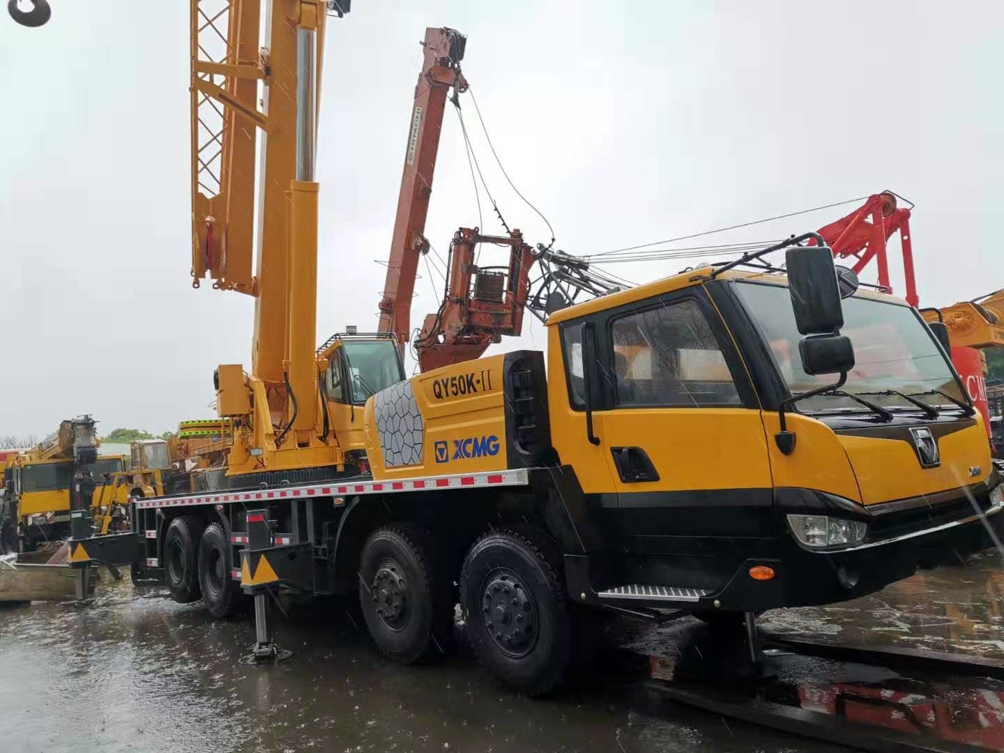 Second Hand Weichai Engine 50T QY50K XCMG Truck Mounted Crane