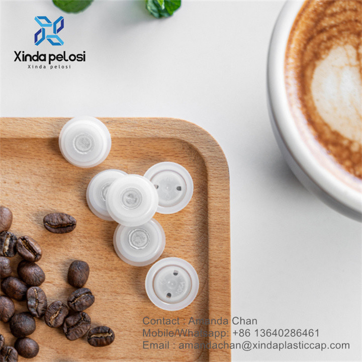 Waterproof One Way Degassing Valve Ground Coffee Packing Bag Degassing Valve