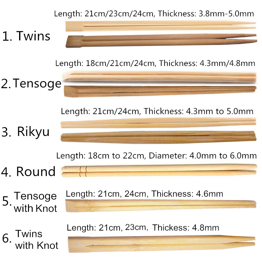 Best price 21cm Twin Printed Barbecue Disposable Bamboo Wooden Chopsticks With Free Design Custom Paper Sleeve