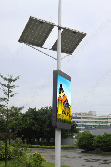 Advertising Outdoor P5mm Street Pole LED Display MBI5124 / ICN 2038S