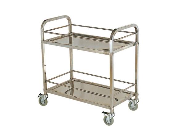 Stainless Steel Kitchen Equipment , 2 / 3 Tiers Mobile Stainless Steel Kitchen