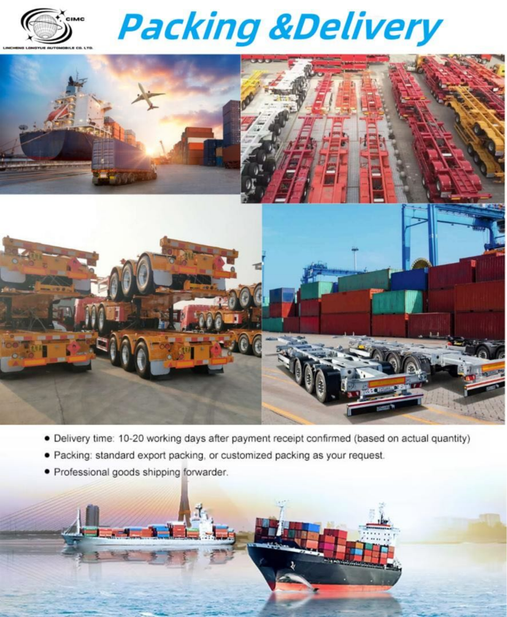 CIMC 40FT 3 Axle tare weight 8.5t 1300*2500mm heavy duty mechanical suspension 13pc leaf spring Wall Side Rollover semi trailer