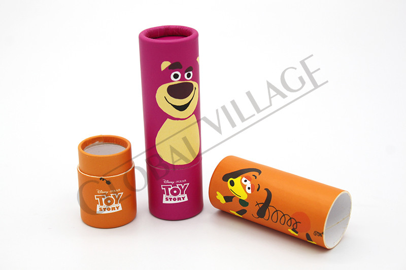 OEM Custom Lipstick Paper Tube Containers 20mm DIAM Without Mechanism