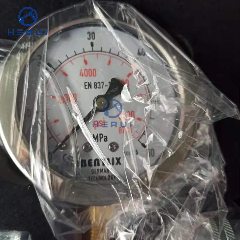 Hydraulic Pressure Test Kit 3 Gauges for Excavators Pressure Gauge Diagnostic Tools