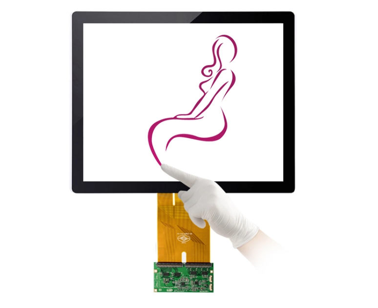 Large 43 Inch 10 Point Capacitive Touch Screen OEM Designed 16 To 9 Ratio