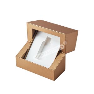 Sturdy Gold Foil Logo Perfume Packaging Box Luxury Display Customizable