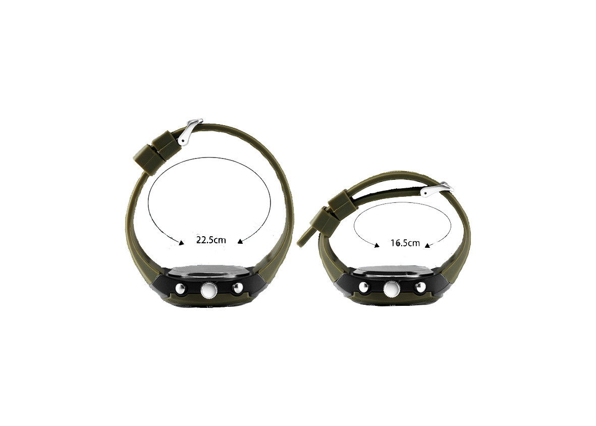 Big Size Digital Alloy Case Watch Water Resistant TPU Strap ROHS Certification