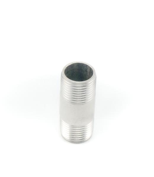 Wrought Stainless Steel Pipe Nipples , Stainless Steel Tube Fittings Smooth