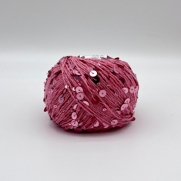 1/2.3NM 55% Cotton 45% Polyester Sequin Yarn Crochet Paillette Yarn For Bag Clothing Knitting