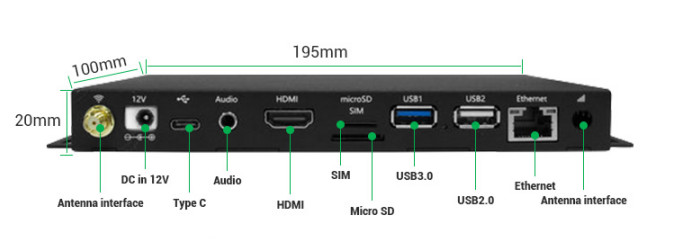 Google Android 7.1 9.0 OS Quad Core HD 4k Wifi Media Player Box For Touch Screen Kiosk