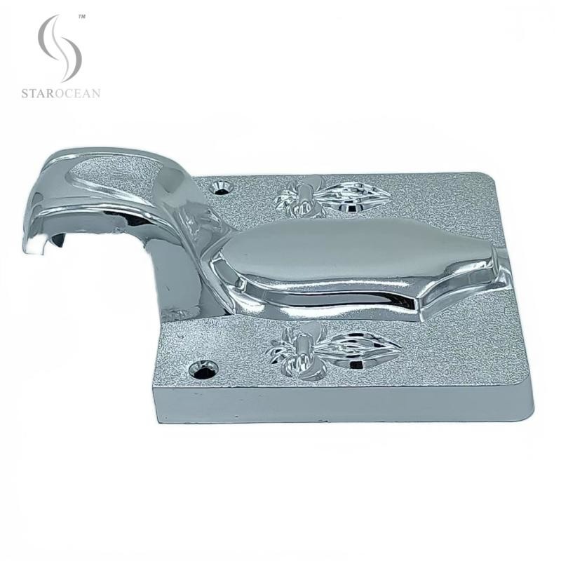 Gold Plated Funeral Accessories Handle Set, Parts Of A Casket Compact Structure 2#