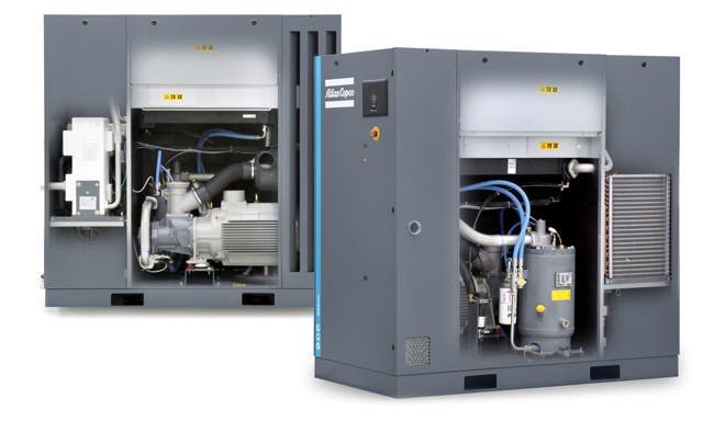 Atlas Screw Air Compressor G Series G90 with Non-Drive Side Bearing Greased for Life