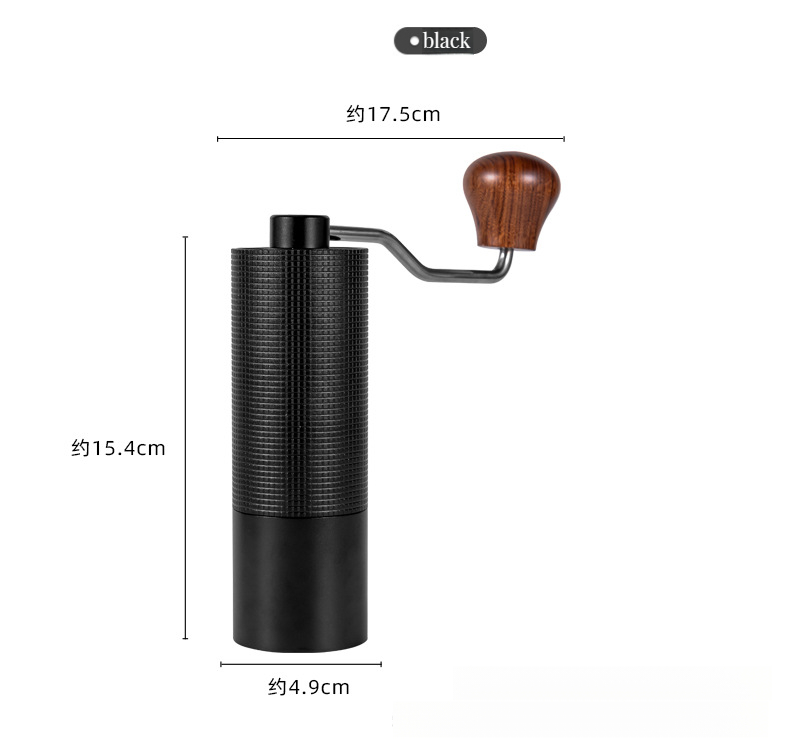 Black/Silver Mini Round Electric Coffee Bean Grinder Mill Multifunctional for Storage
