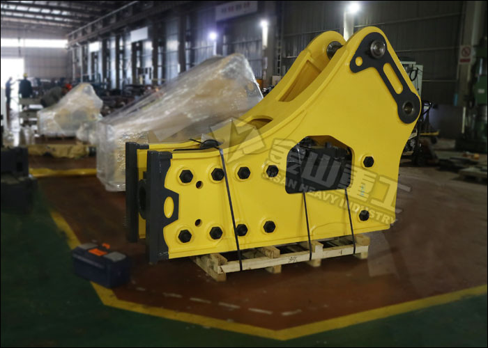 Side Type Hydraulic Rock Breaker , Hydraulic Breaker Hammer For 50 Ton Excavator 350