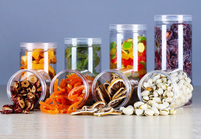 85mm Screw Cap 1200ML PET Plastic Screw Cap Jars