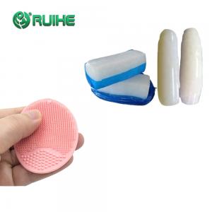 China FDA Translucent HTV Silicone Rubber Cleaning Brush No Yellowing on sale