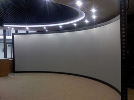 Dome Cinema Curved Projection Screen , 4K Woven Fabric Circular Projection Screen
