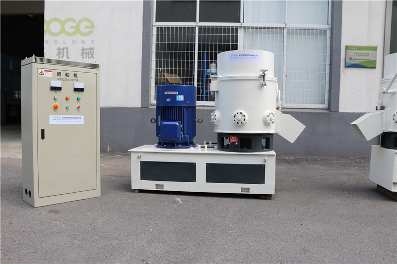 PET Fiber Agglomerator Plastic Machine Recycling Film Granulator