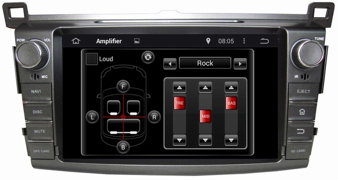Ouchuangbo Pure Android 4.4 GPS Navigation Stereo System for Toyota RAV4 2013 DVD Multimedia Kit OCB-8017D