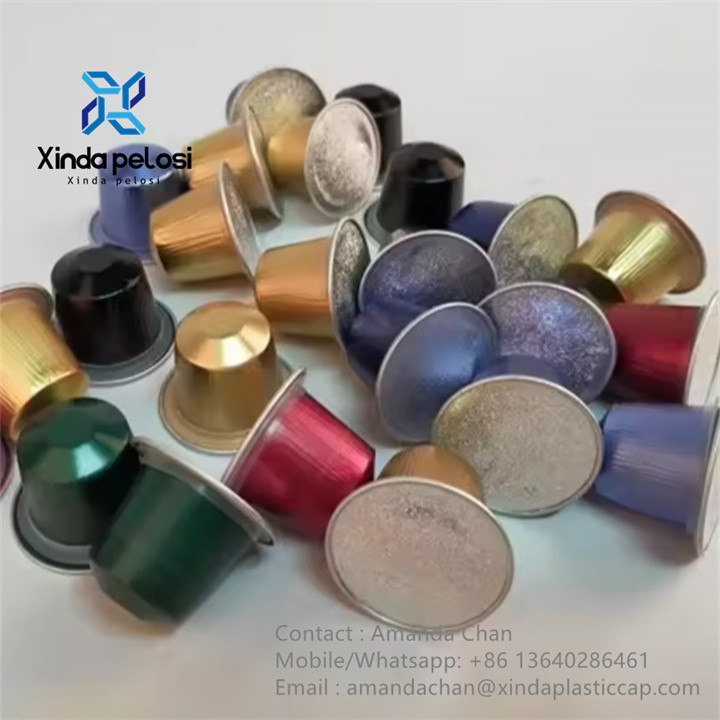 Refillable Disposable Pods Coffee Capsule Filter Cups With Aluminum Lids
