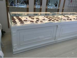 China White Color Jewelry Store Showcases Jewellery Display Cabinets OEM / ODM Available on sale
