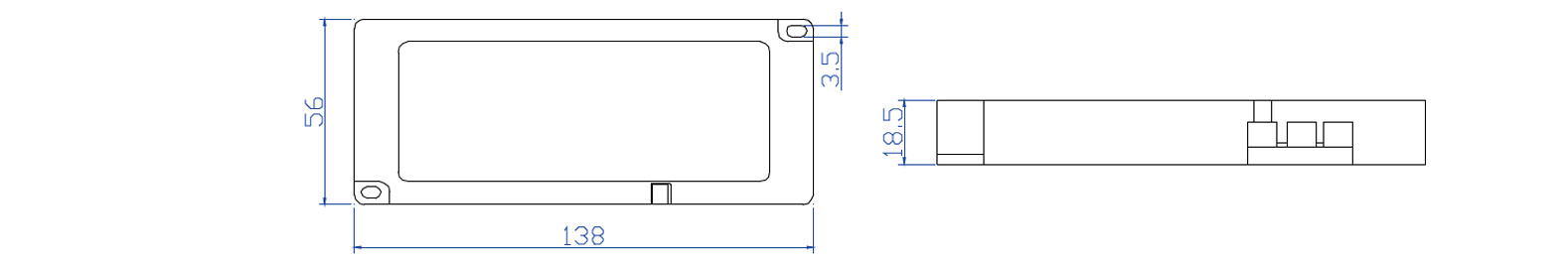Lightweight Slim 240V To 12V LED Driver , 36W 12V Under Cabinet Lighting Transformer