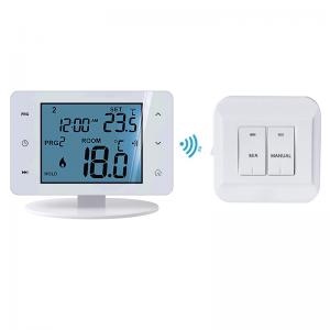 China IOS And Android App RF Room Thermostat With LCD Touch Screen Display on sale