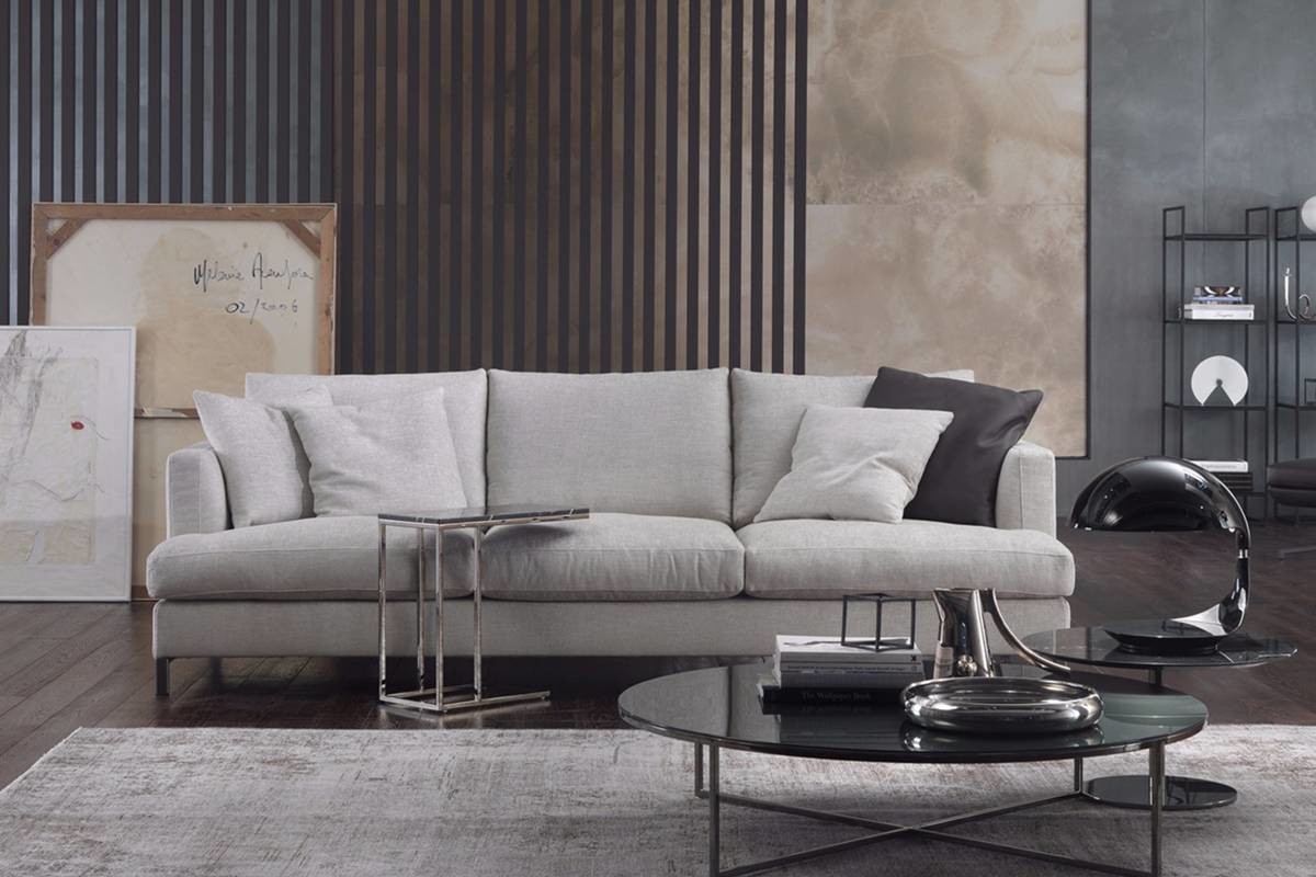 Fabric Modern Sectional Living room Sofa leather wood frame with factory price