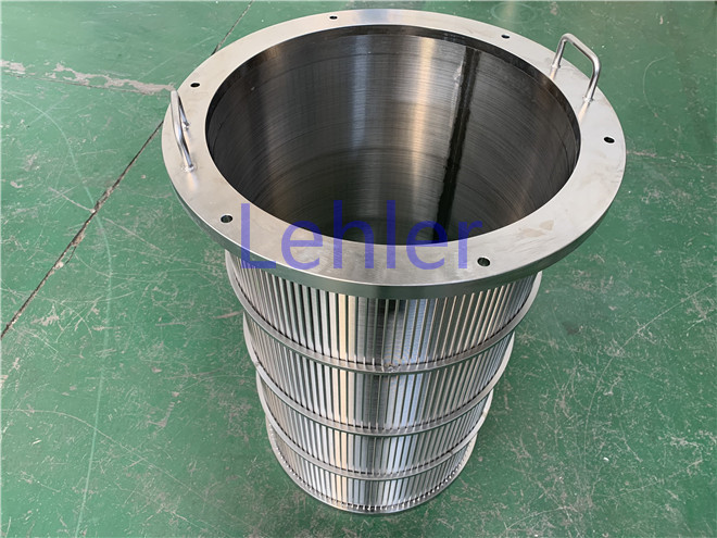 Spiral Wedge Wire Filter Elements For Solid - Liquid Separation / Plastics Extrusion