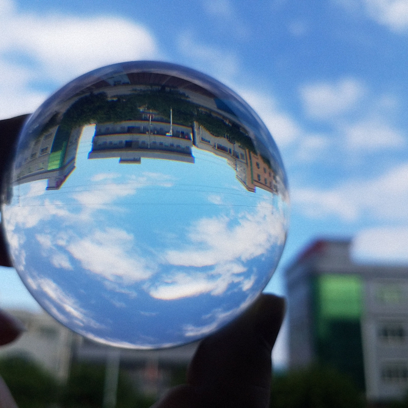 High quality 2.75"/3" 70mm/75mm clear acrylic contact Juggling ball