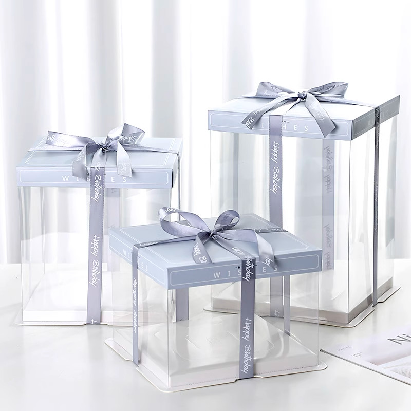 Customizable Paper Thickness Cake Packaging Boxes with CMYK / Pantone Printing