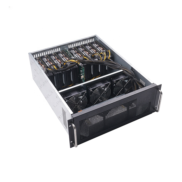 Brand new K86 8 gpu with power supply server case 8gpu graphics card For 588 1660s 2060s 3060TI 3070 3080 3090