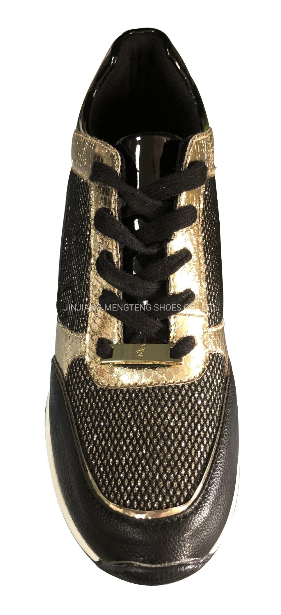 Women′s Fashion Performance PU Shoes Imitation Leather High Heel Sneaker Sport Shoes Casual Shoes Walking Jogging Shoes