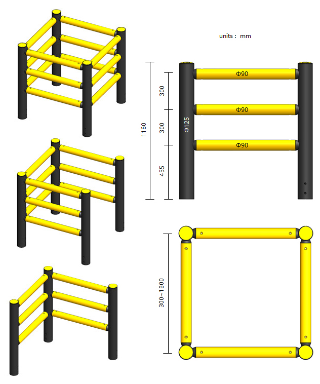 LA-3 Building Post Safety Barrier
