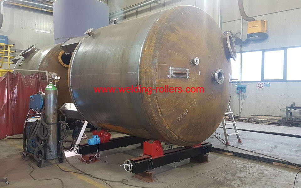 10T Conventional Pipe Welding Rotator For Pipe Butt With PU With Bolt Adjustment