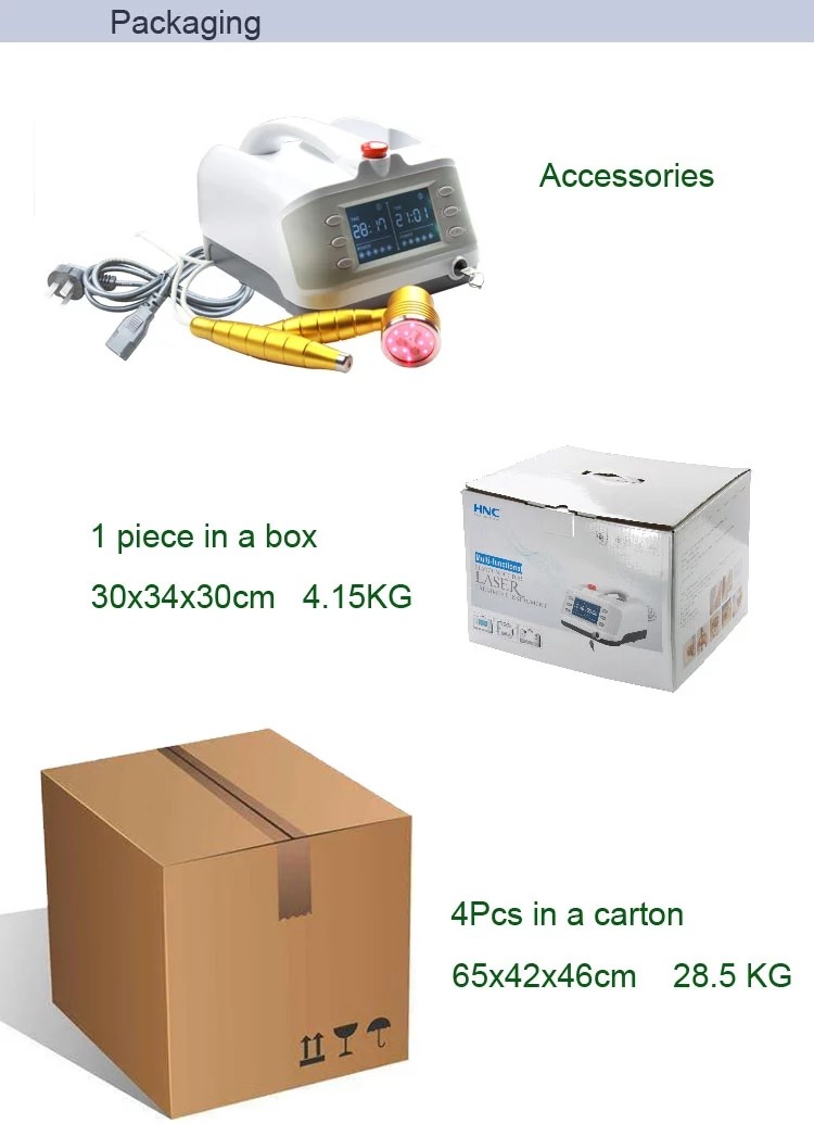 40C To 55C 2 Handles Laser Pain Relief Machine GaAlAs Semiconductor