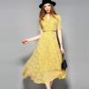 Buy cheap yellow hot sale women lace-up polyester lace dress from wholesalers