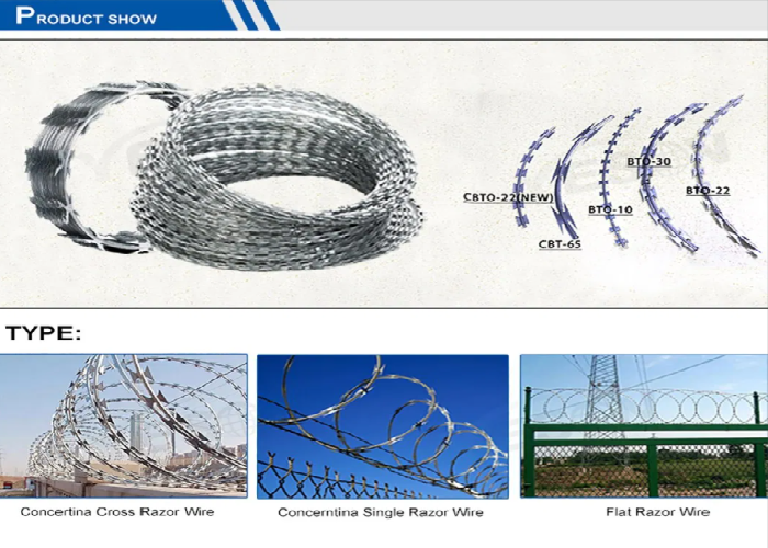 Secure Razor Coil Barbed Wire Anti Intrusion Durable Perimeter Barrier