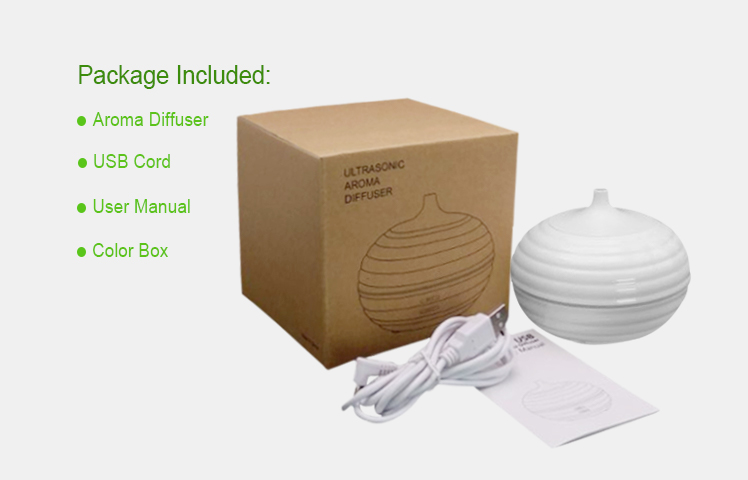 Home Ultrasonic Aroma Essential Oil Electric Humidifier 100ML Work Quietly
