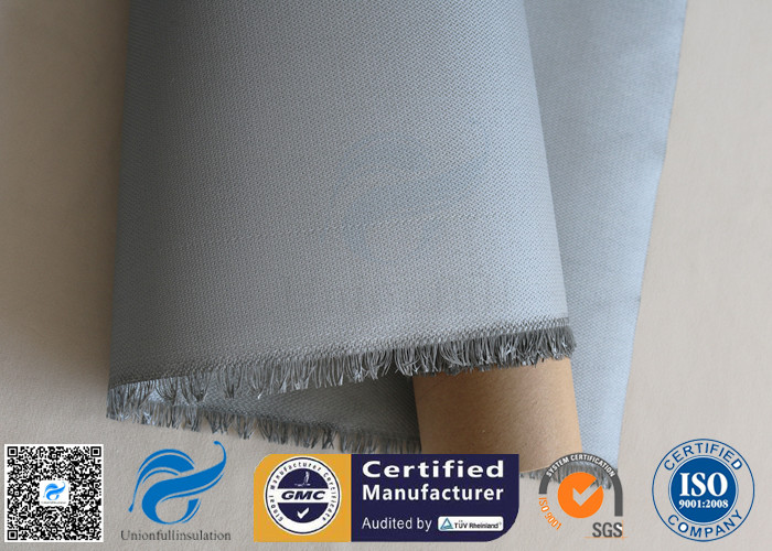 3732 0.45mm Grey PU Coated Fiberglass Fabric Cloth For Welding Blanket