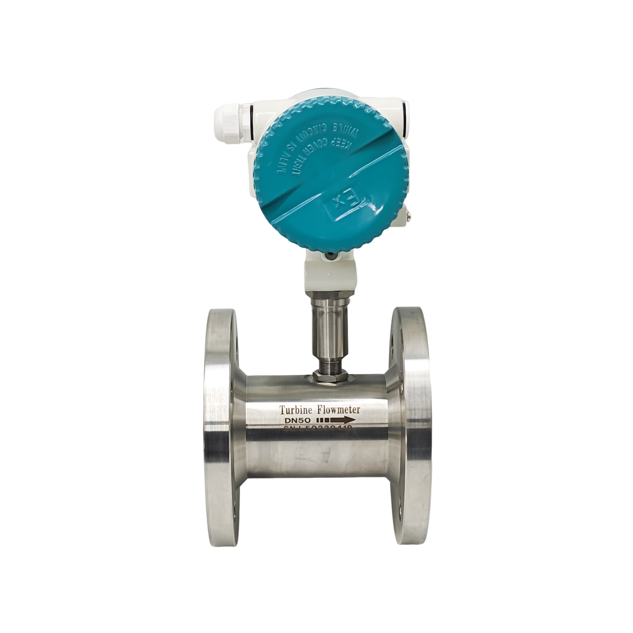 Intelligent Gas Water Liquid Turbine Flowmeter with Threaded Flange