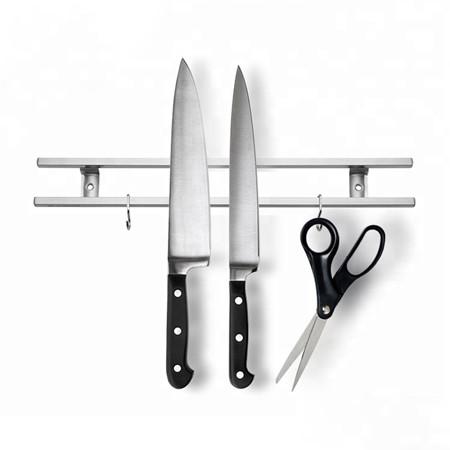 Sturdy and Durable 18 Inch Square Tubes Stainless Steel Magnetic Knife Holder