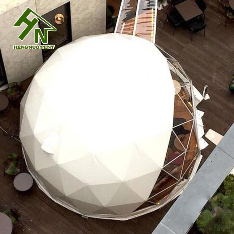 European Waterproof Four Seasons Geodesic Camping Tent Dome Structure For Resorts