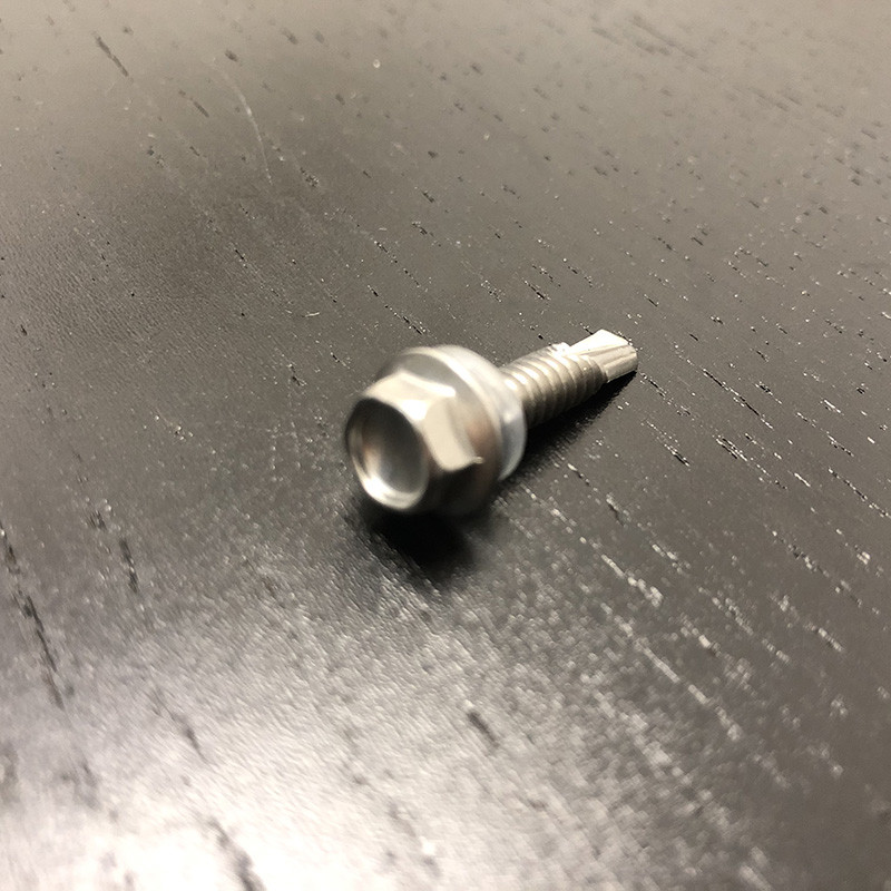 M5.5 X 50mm 410 Stainless Steel Self Drilling Screw Hex Washer Head For Roofing
