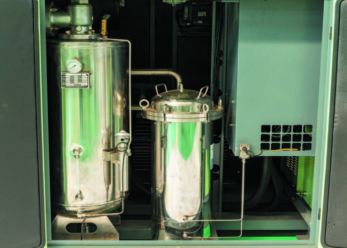 160kw Single Stage Oil Free Screw Compressor Machine Humanized design