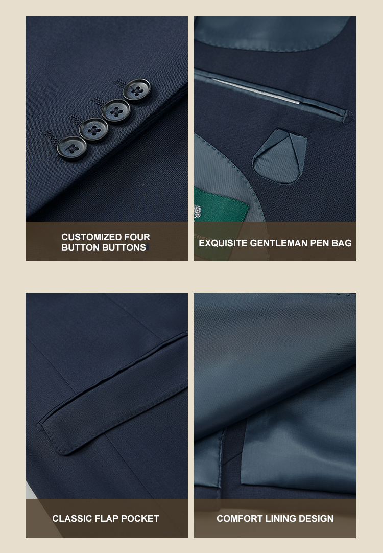 Professional Korean Style Men's Suit Perfect for Business Meetings and Formal Events