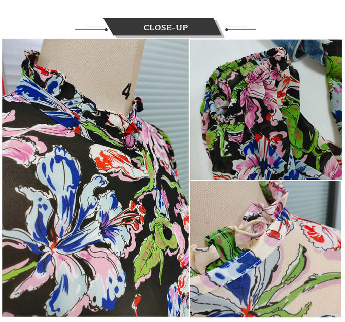 Water print Recycled Polyester GRS Floral Printed Blouse