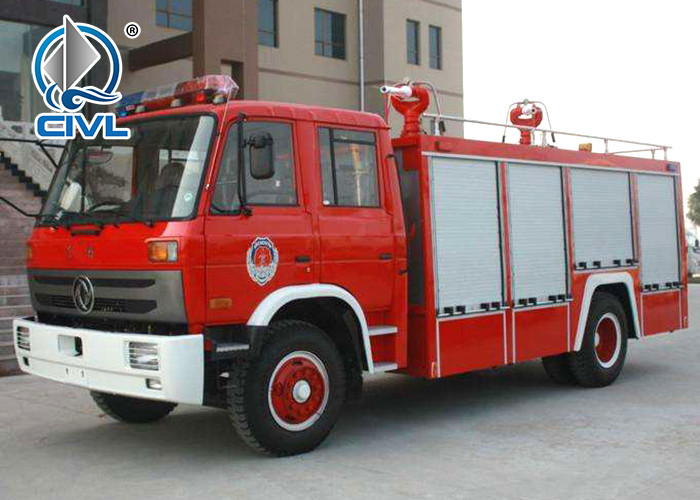 4x2 6m3 336HP EUROII Fire Fighting Trucks Foam Tank Water Cannons