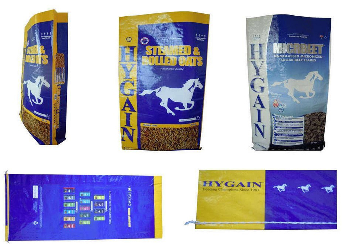 High Strength BOPP Laminated PP Woven Bags For Rice Packing with Double Stitches