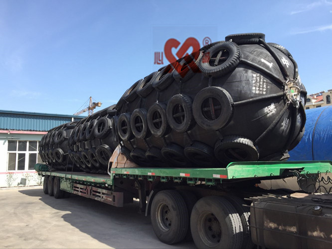 50kpa Floating Defense 2.0X3.5m Pneumatic Rubber Fender For Ship